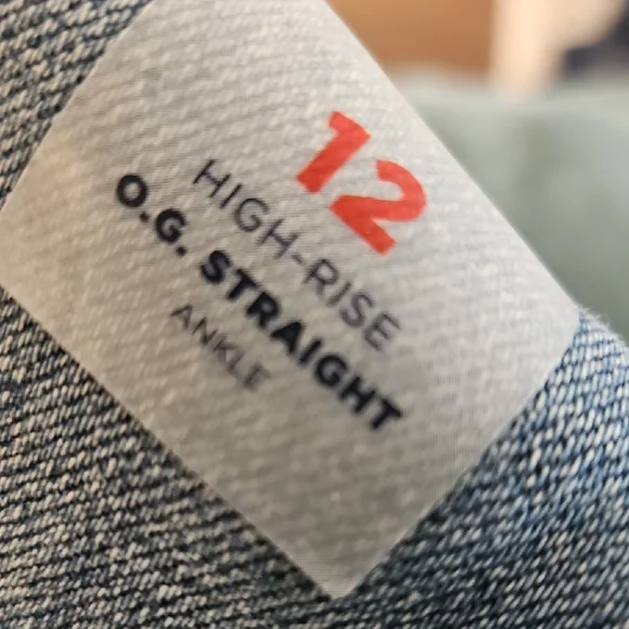 Old Navy Light Blue Straight-Leg Womans Jeans sz 12 - Picture 3 of 7